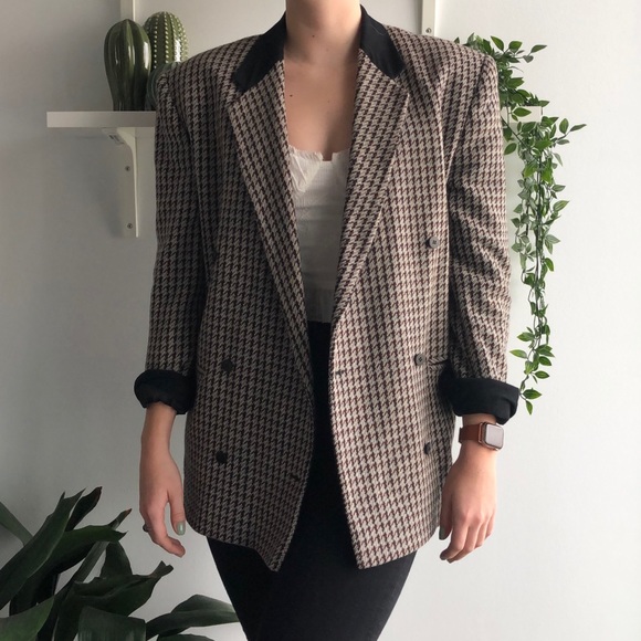 Vintage • 100% wool plaid blazer - Picture 8 of 11
